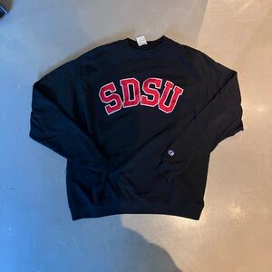 Champion sdsu patch crew neck, size xl